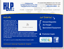 Tablet Screenshot of helplogistics.com